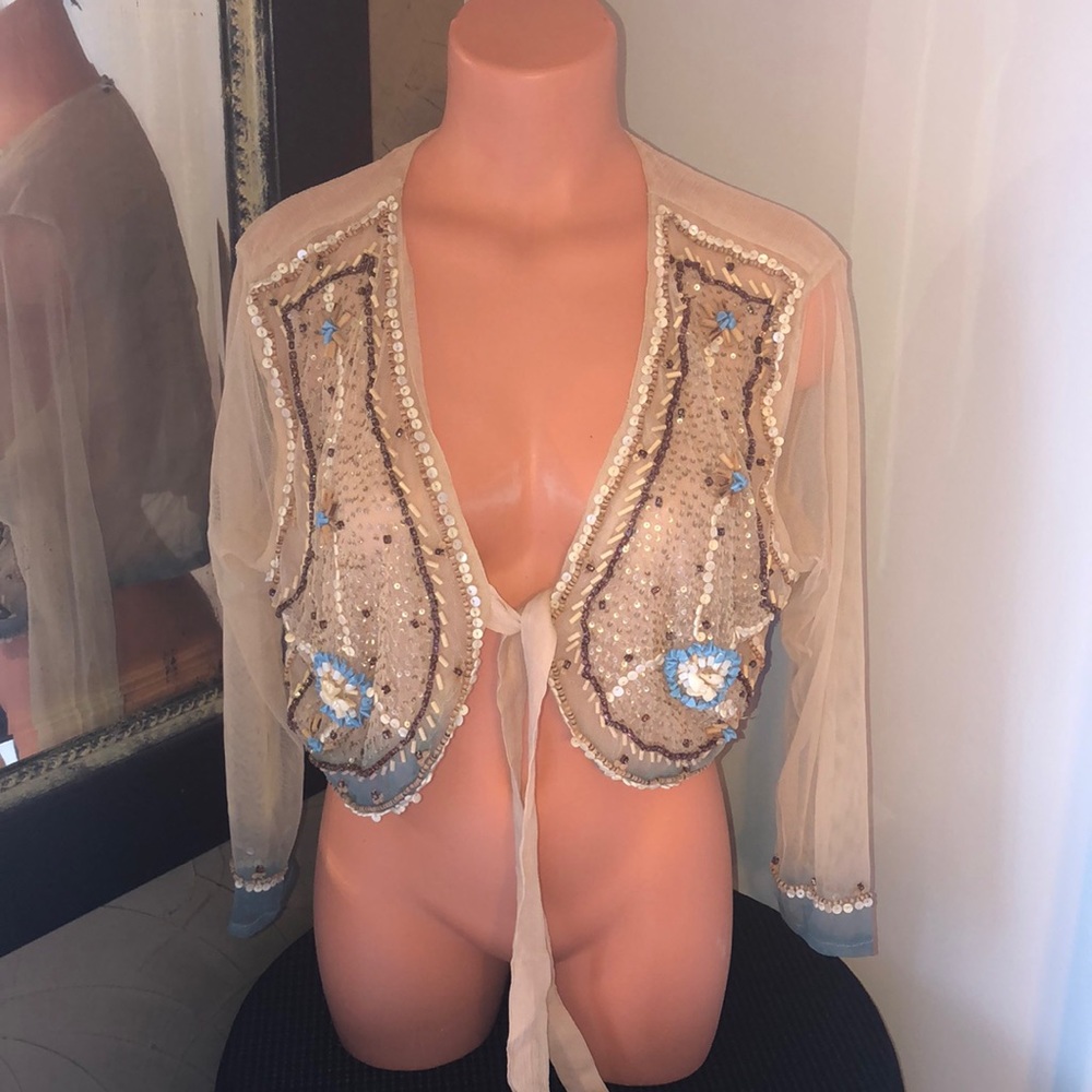 2PC BYE BYE WESTERN WEAR BEADED - Picture 4 of 8